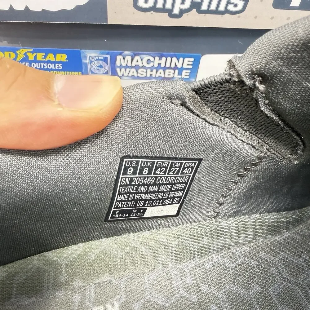 Skechers Slip-ins Meredayton Charcoal Men’s 9 Relaxed Fit Goodyear